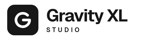 Example animated logo for Gravity XL Studio